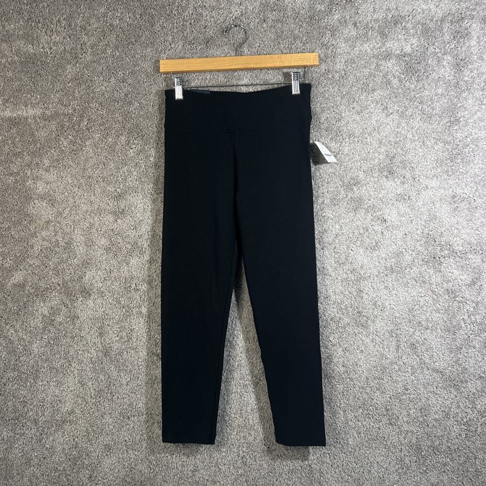 J. Crew Womens Small Black Crop Leggings Stretch Yoga Workout Athletic NWT